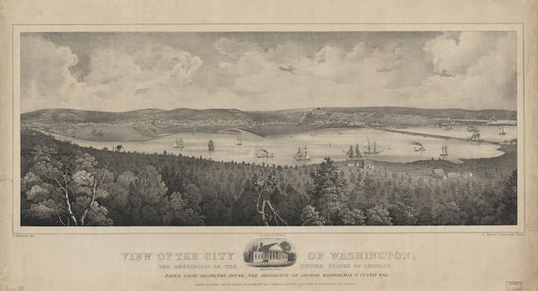 View of the city of Washington the metropolis of the United States of America 18