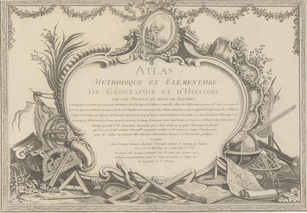 Atlas methodique et elementaire de geographie Pl01 1793