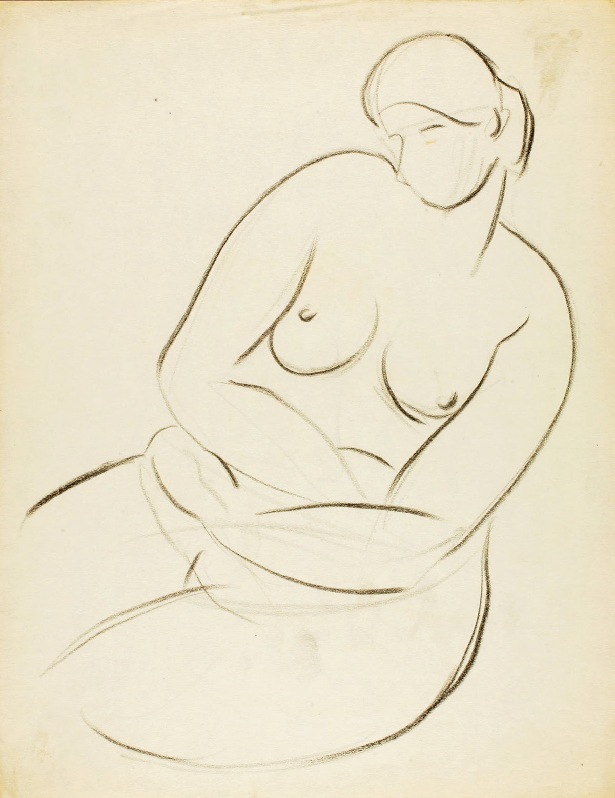 Seated Female Nude
