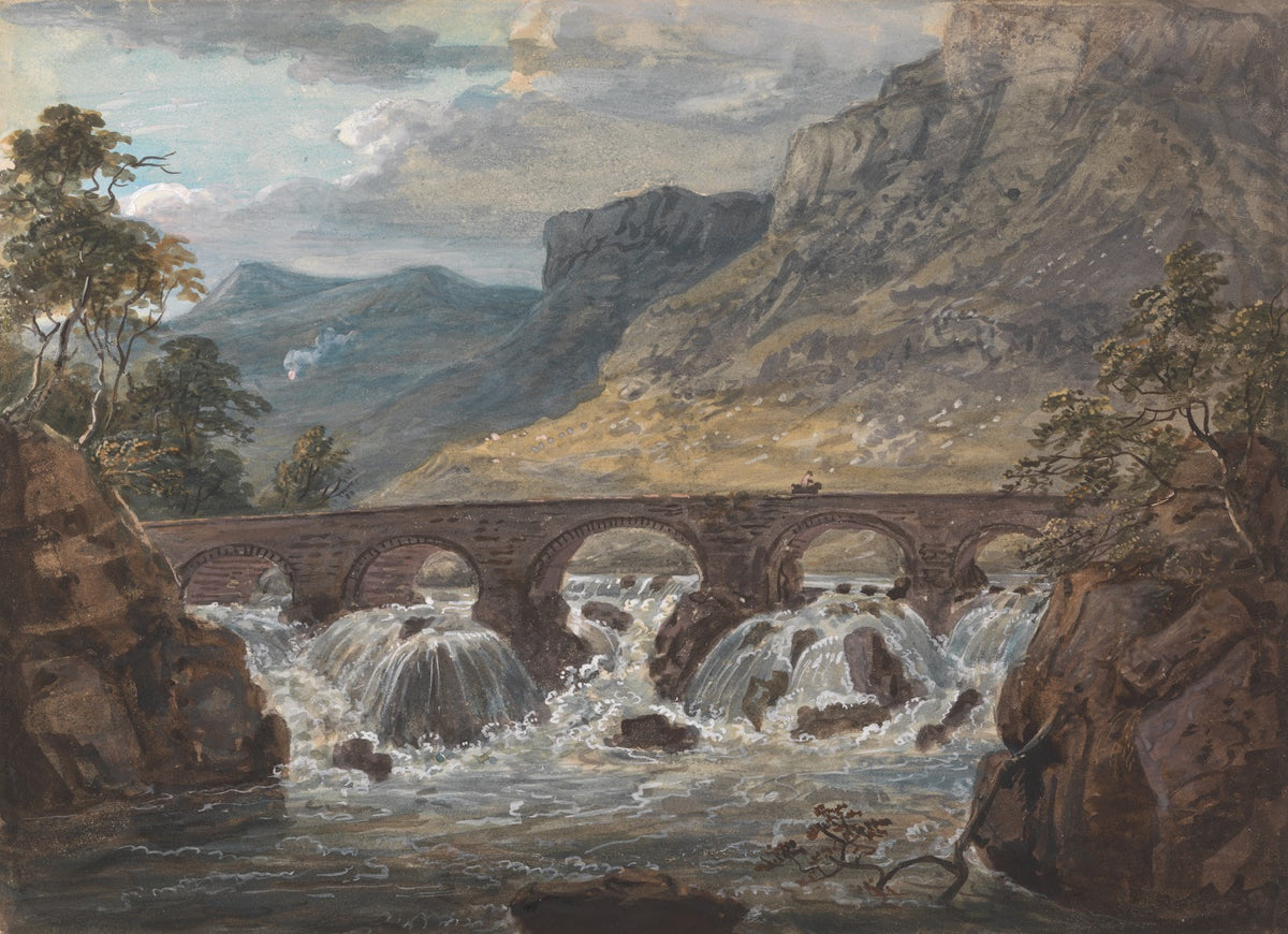 Pont y Pier near Llanroost Denbighshire ca 1800