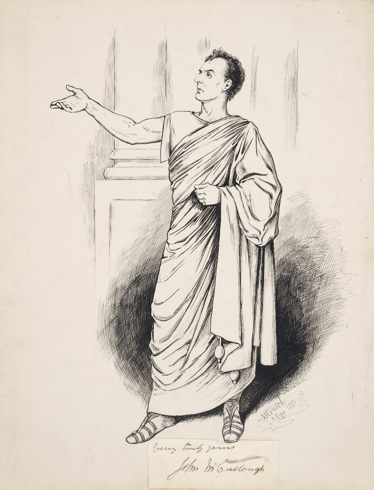 John McCullough as Virginius in Knowles tragedy of that name 1881