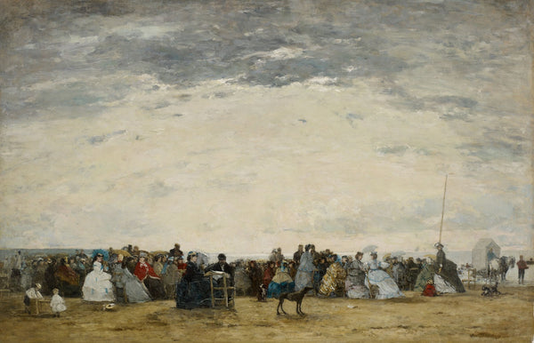 Vacationers on the Beach at Trouville 1864