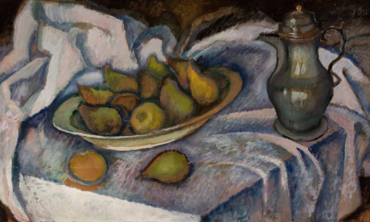 Still life with a kettle a pear and a lemon 1923