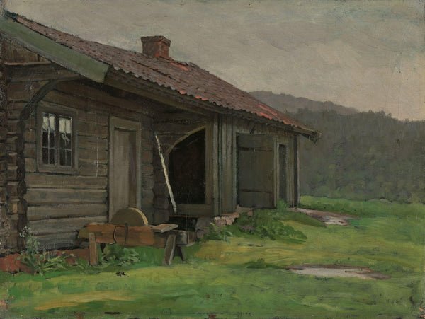 A Farmhouse in Summer Rain 1909