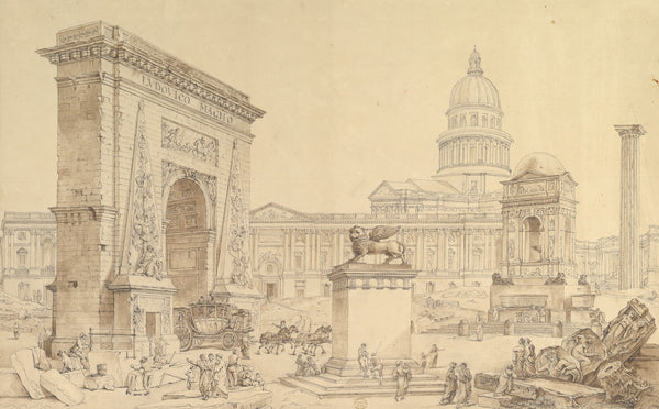 Monuments of Paris 18th century