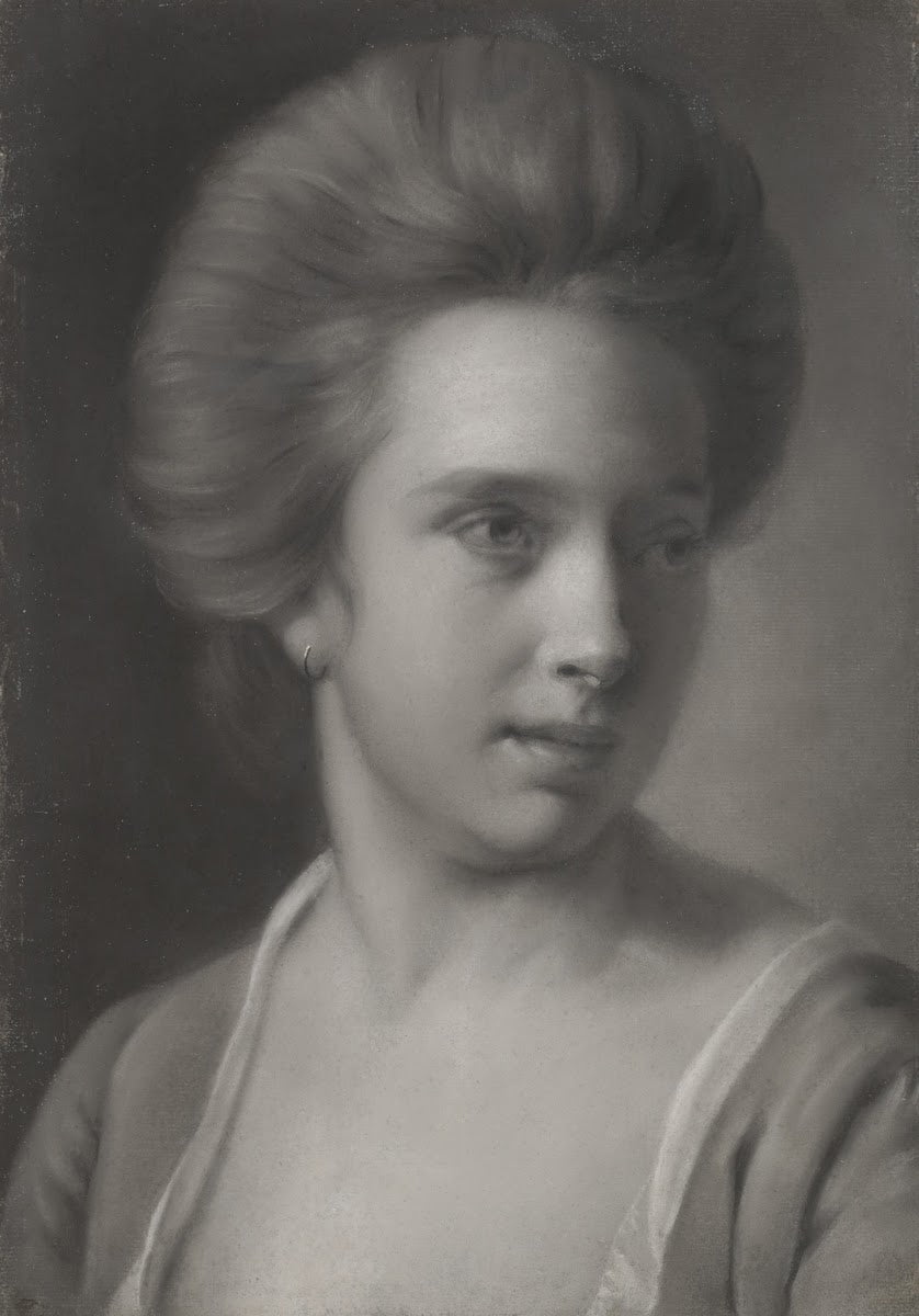 Portrait of a Woman Her Head Turned to the Right Wearing an Earring ca 177072