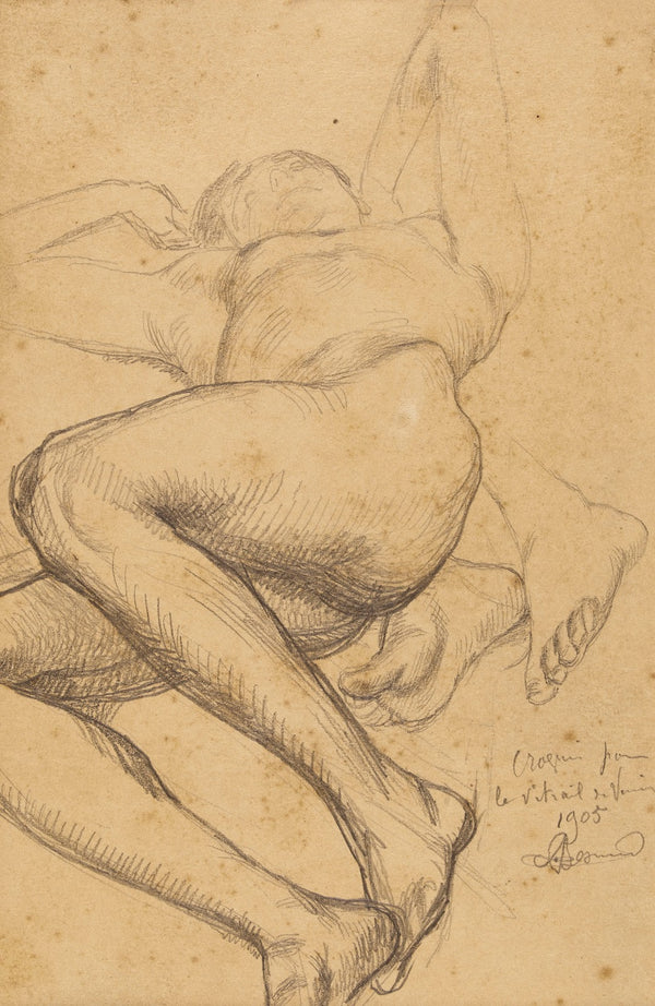 Etude de femme et fragment 1905