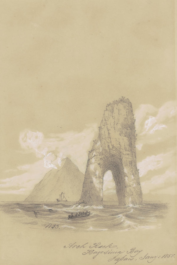 Arch Rock Kagosima Bay Japan 1855