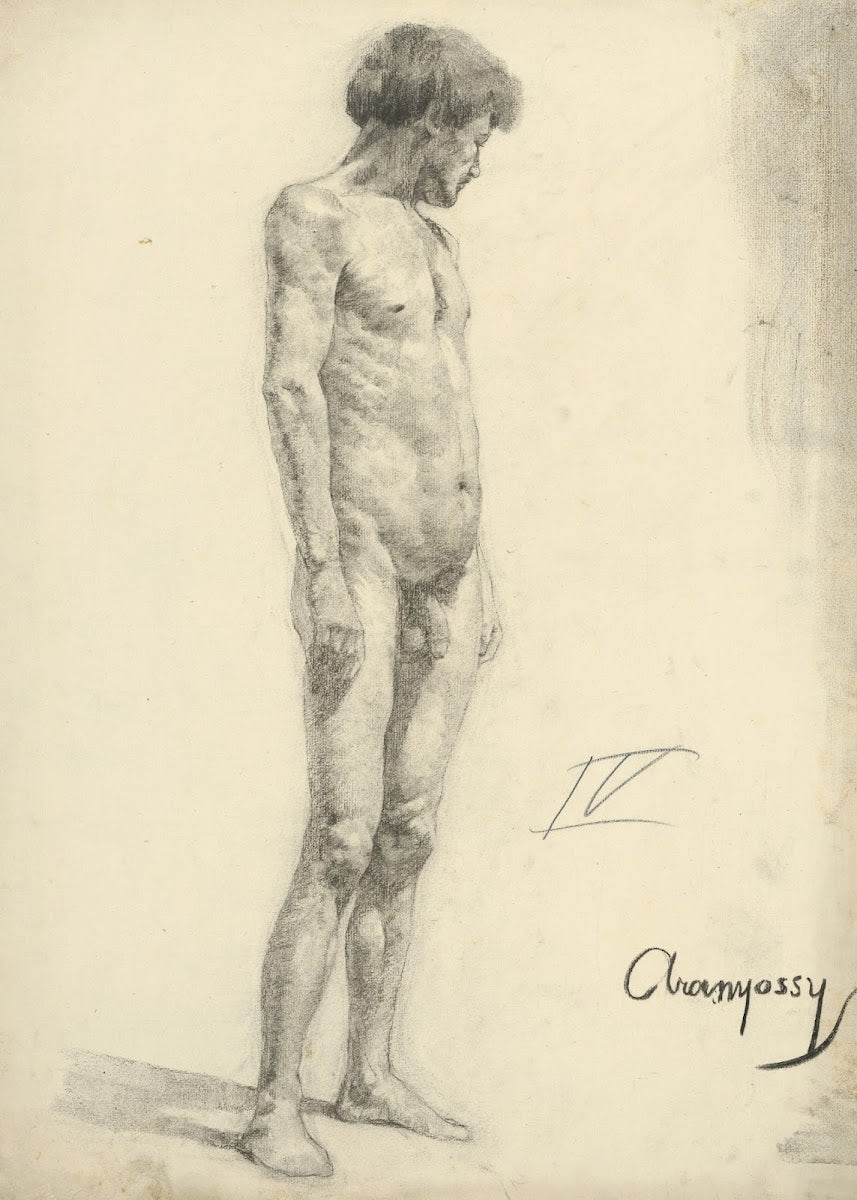 Štúdia aktu stojaceho muža 18881893