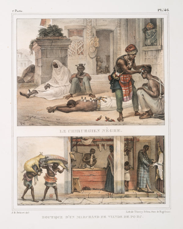 Le chirurgien nègre Boutique dun marchand de viande de porc 1834 1839