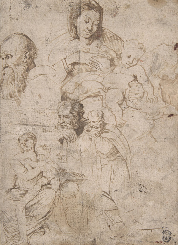 Sheet of Studies 162127
