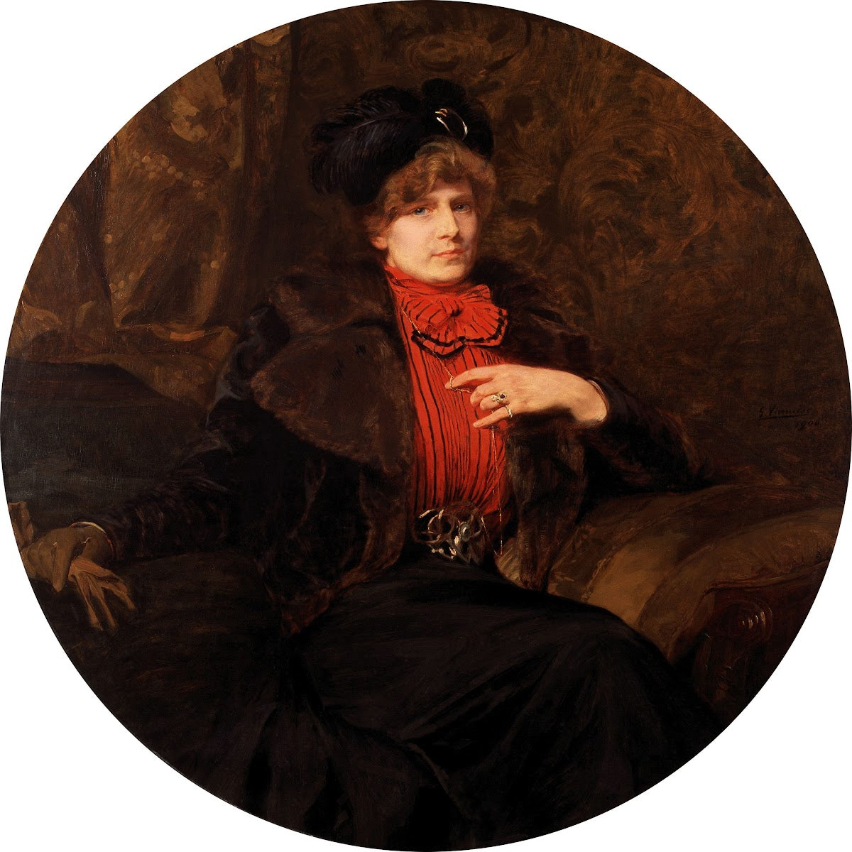 Portrait of the Artist Ketty Gilsoul Hoppe 1900