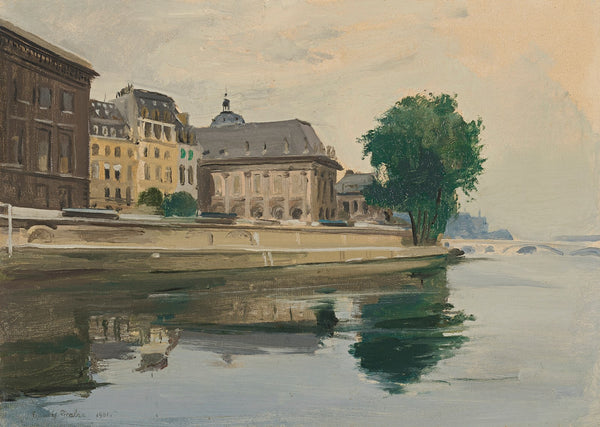 Sans titre La Seine et lInstitut de France Paris 1901