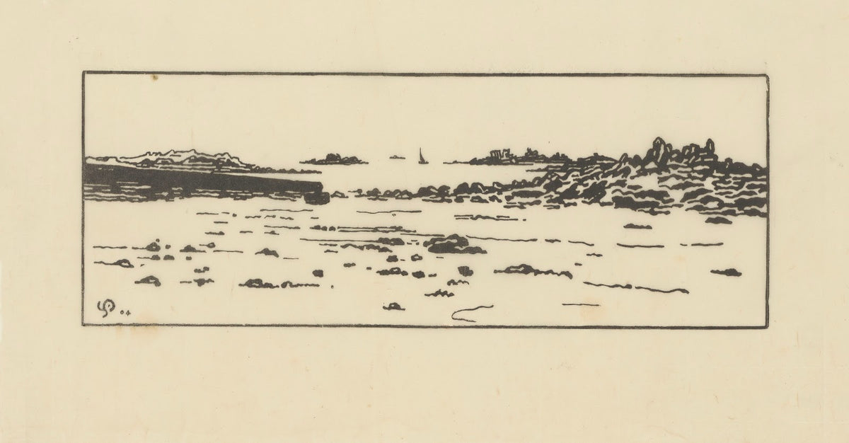 Côte de Roscoff Marée basse 1904