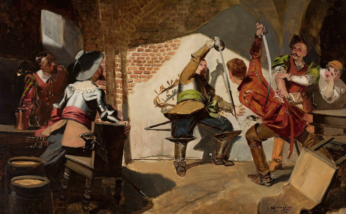 Duel in a tavern 1896