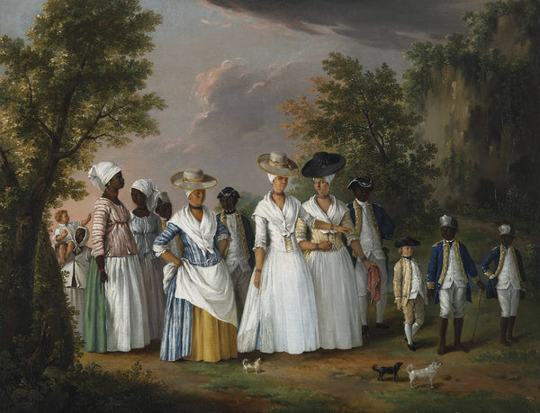 Free Women Of Color With Their Children And Servants In A Landscape circa 1764