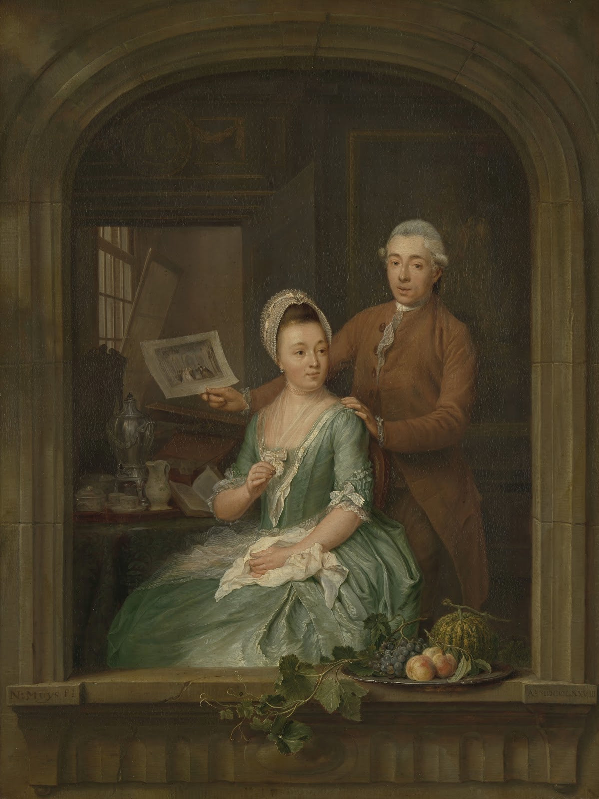 Portrait of Robert Muys and his Wife Maria Nozeman 1778
