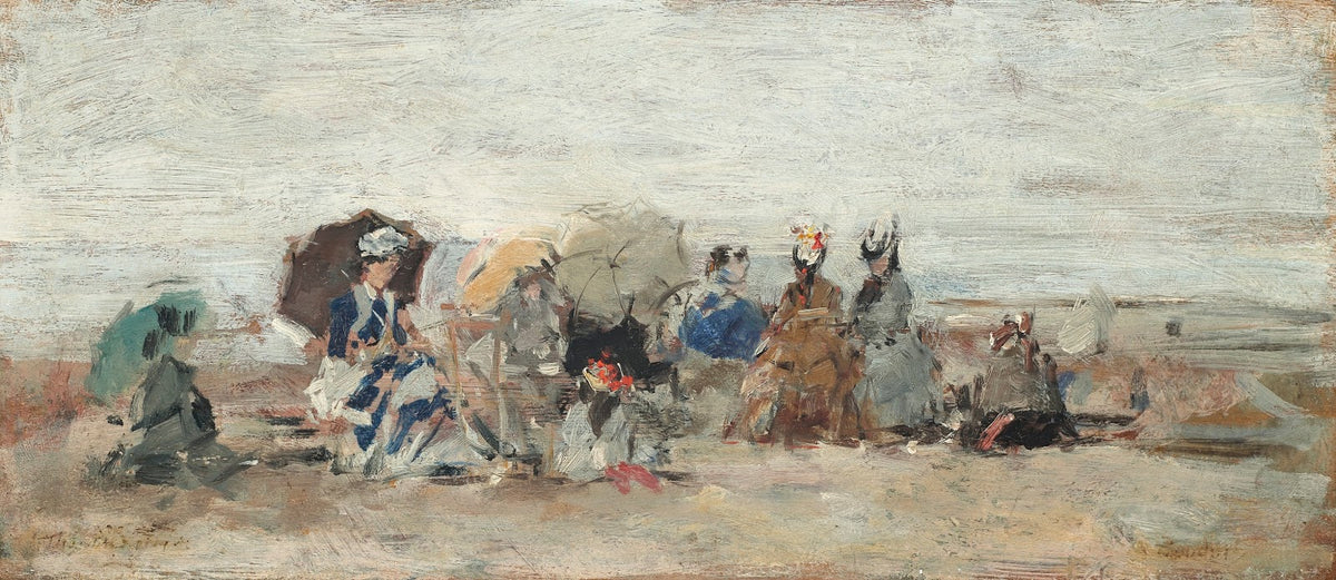 Trouville Scène de plage 1874