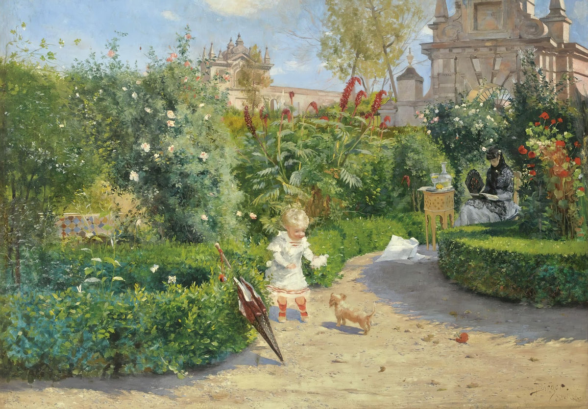 The Murillo Gardens Seville 1882
