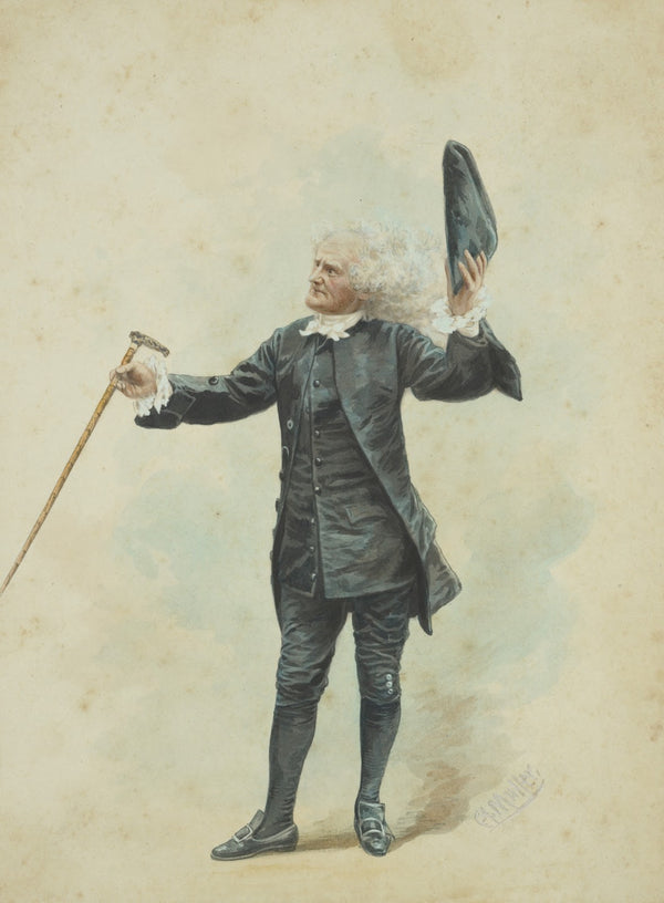 Joseph Jefferson as Dr Pangloss in the play Heir at Law 1870 1897