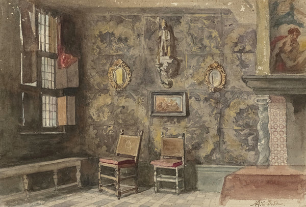 Interieur van het oude Brouwershuis te Antwerpen 1846 1905