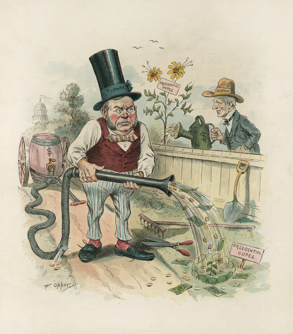 Rival political gardeners 1894