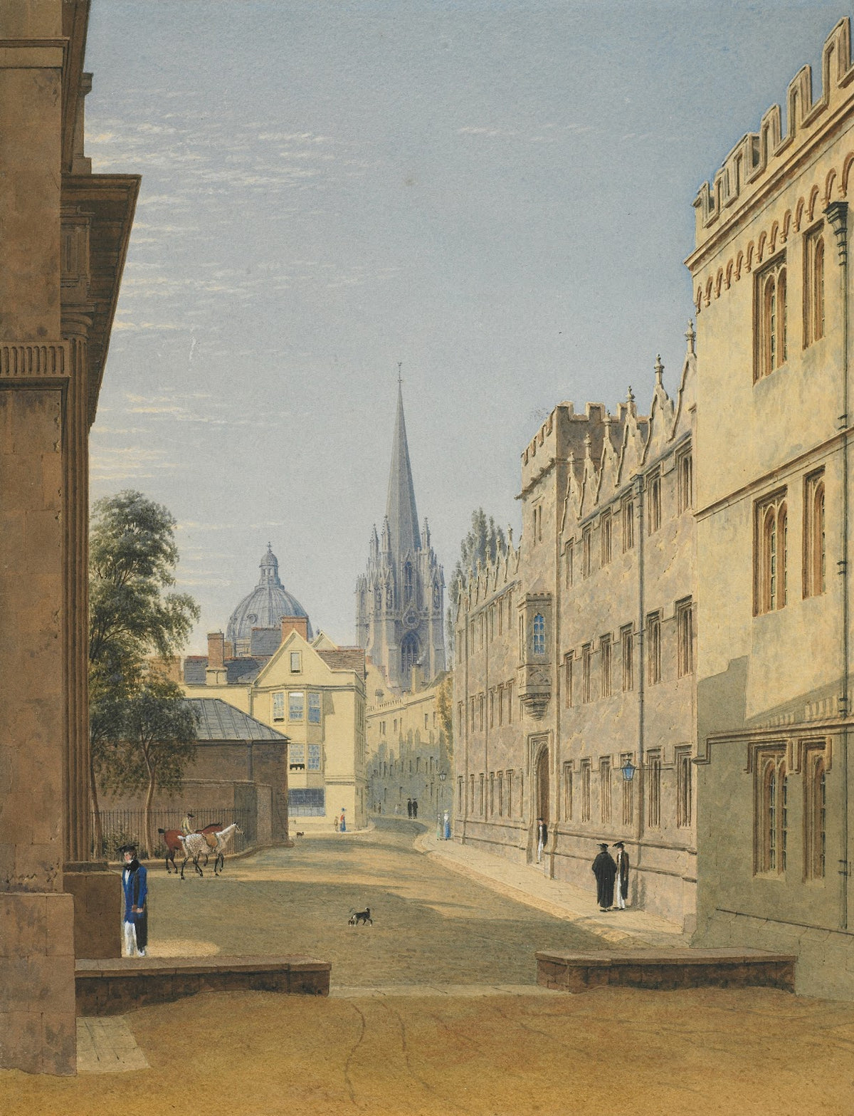 Oriel College Oxford 1830s