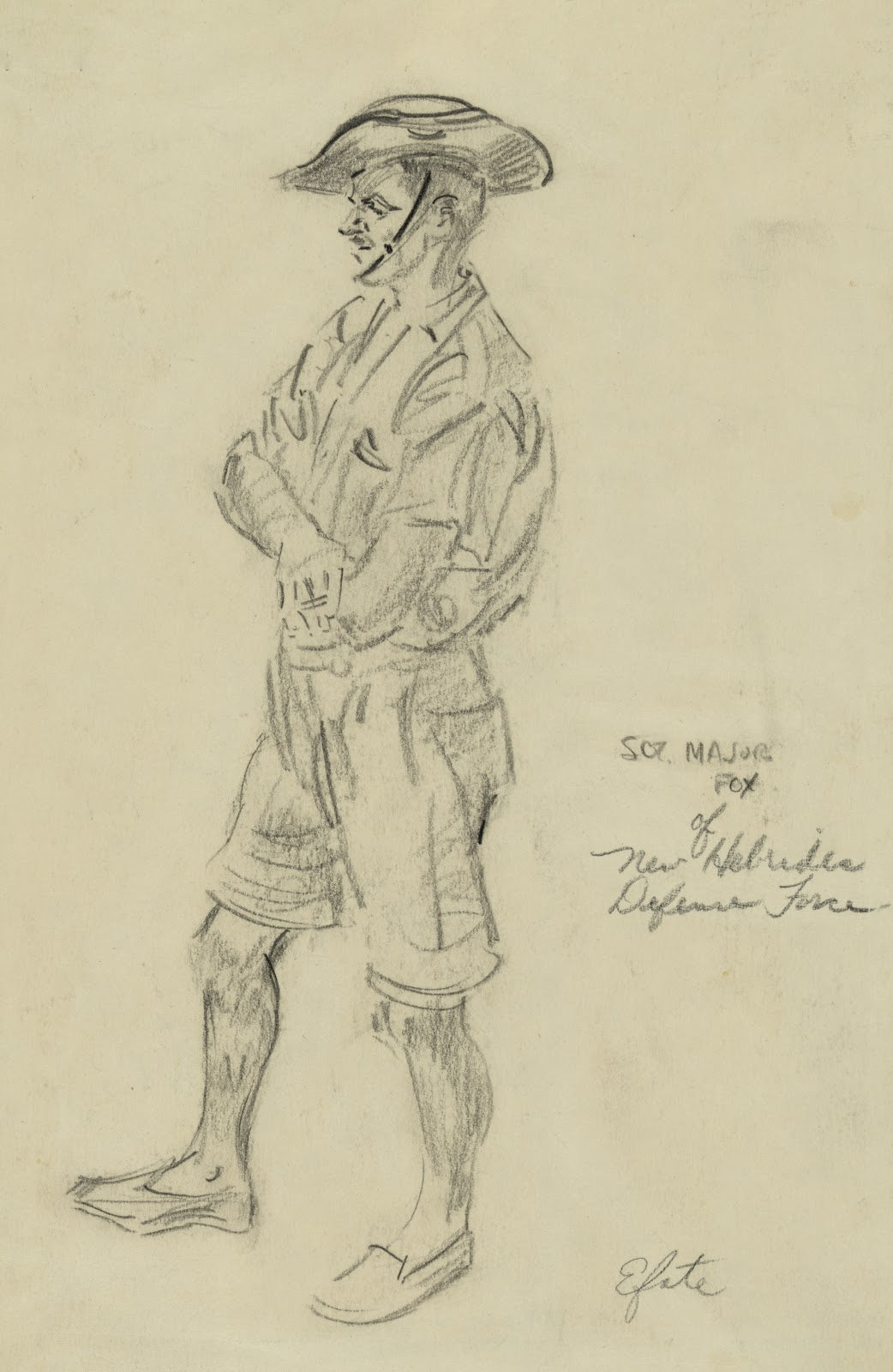 Sgt Major Fox of New Hebrides Defense Force 1942 1943