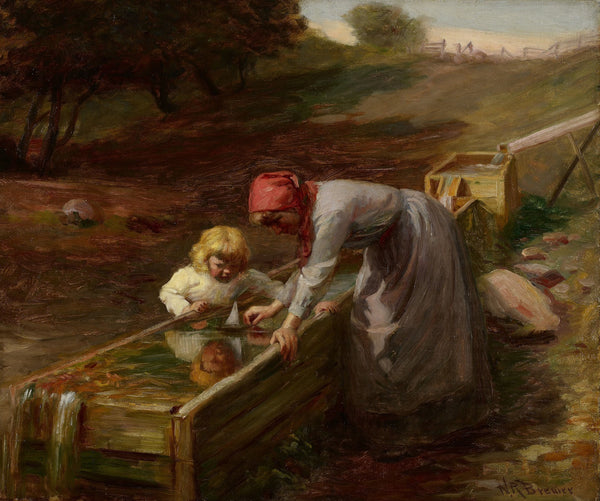 At the Spring c 1895