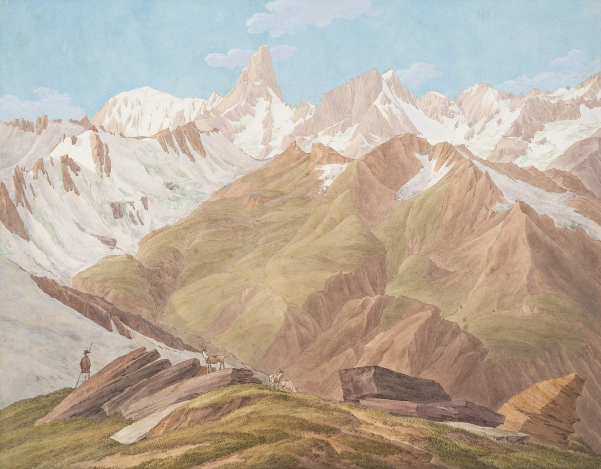 View of the Massif of Mont Blanc late 18th19th century