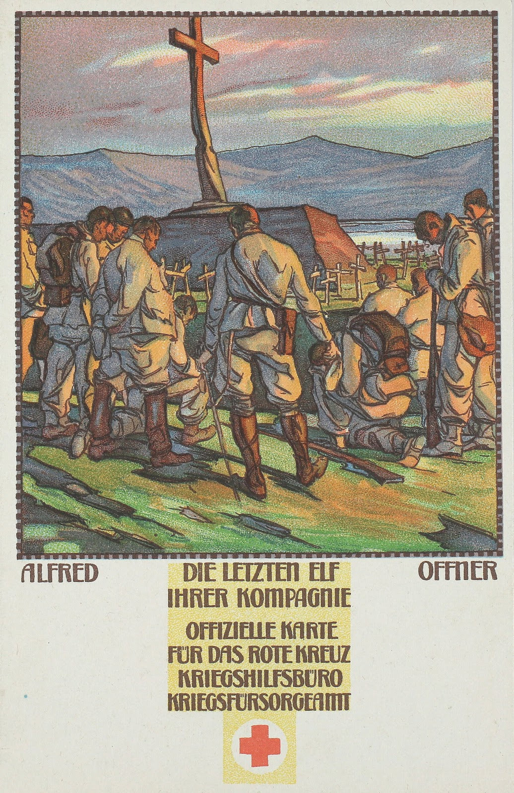 Die letzten Elf ihrer Kompagnie 1915