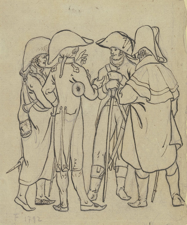 Straßentypen aus Frankfurt meist Soldaten 1792