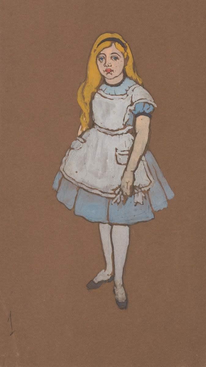 Alice costume design for Alice in Wonderland 1915 1915