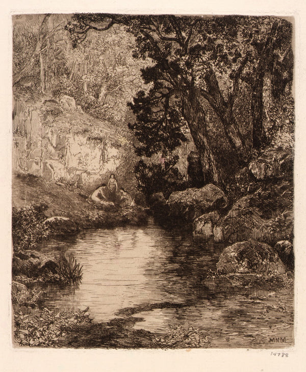 Three Maidens at the River ca1880 1890