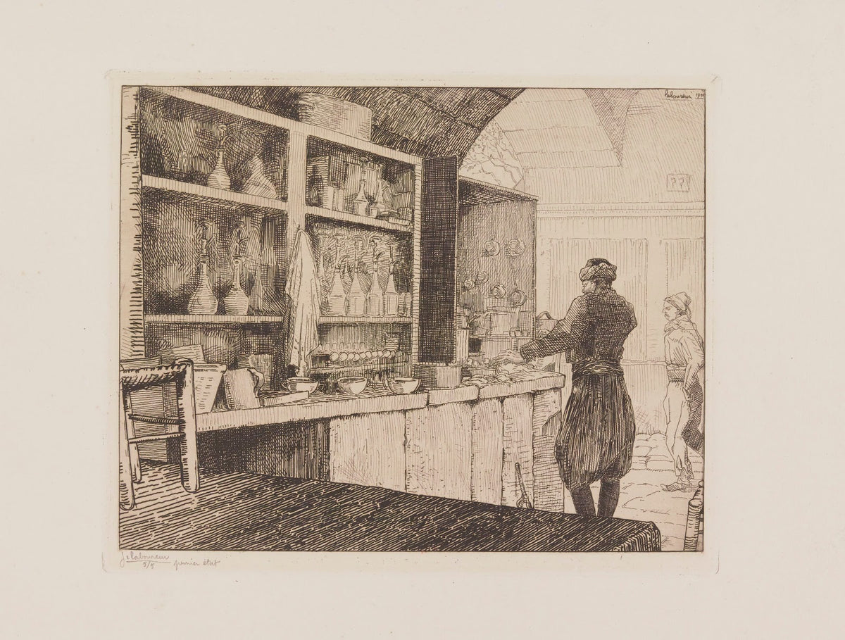 Cafedji au bazar de Smyrne 1911