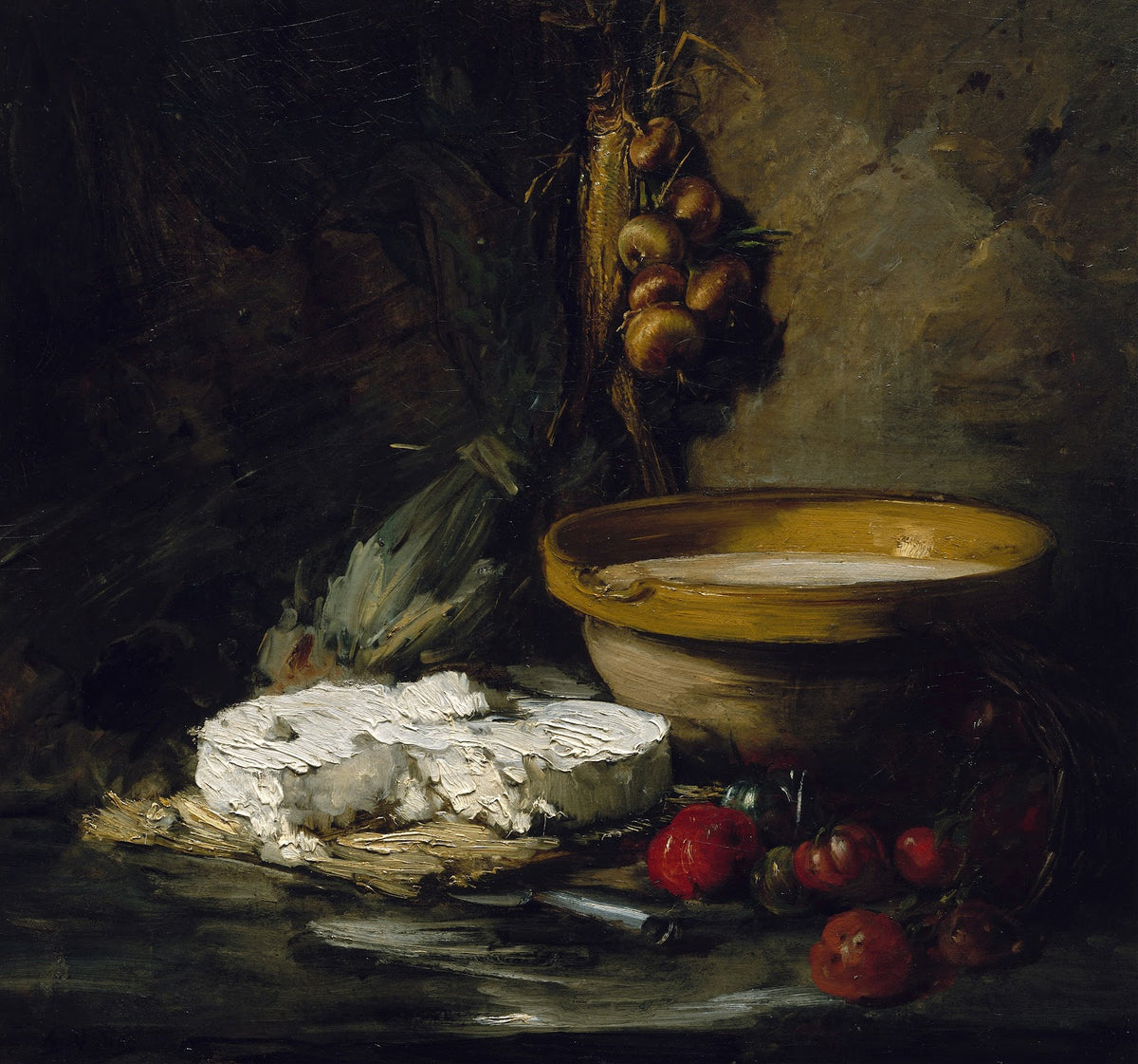Still Life with Cheese probably late 1870s