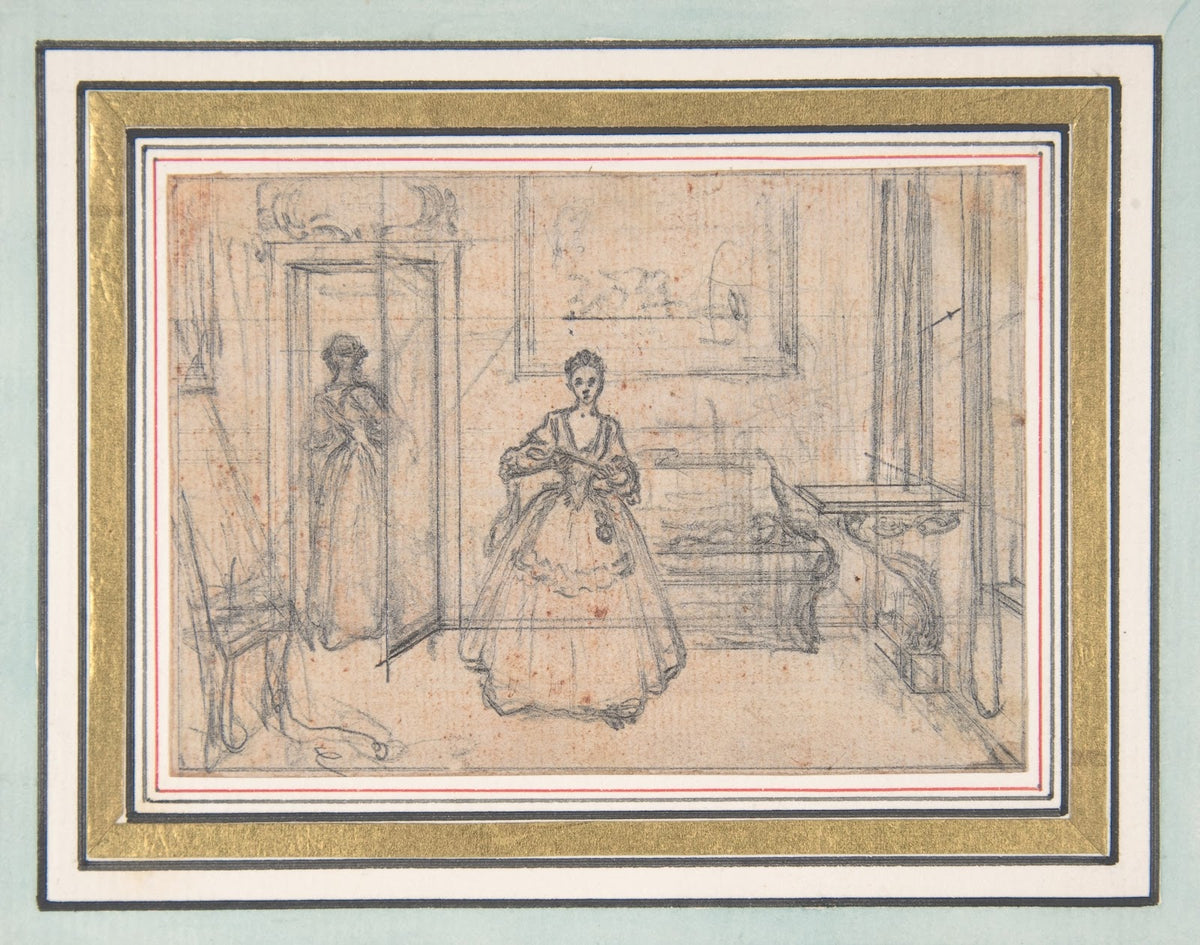 Study for an Engraving of Songs in the Opera of Flora ca 1737