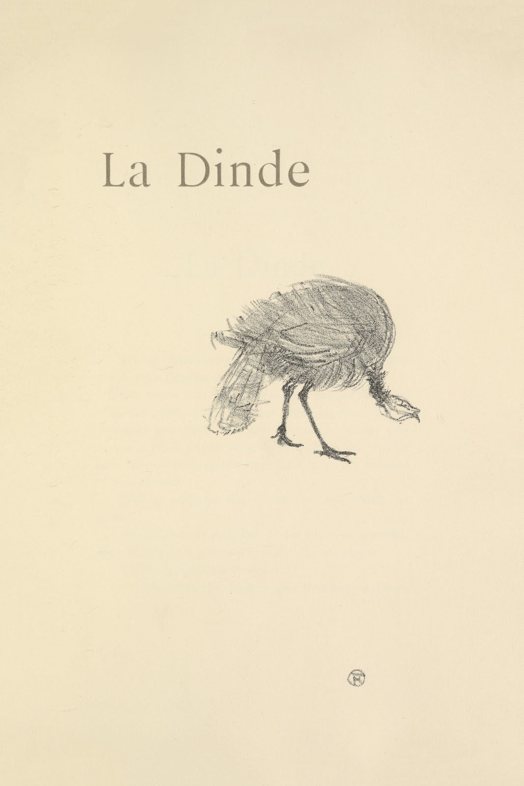 La Dinde 1899