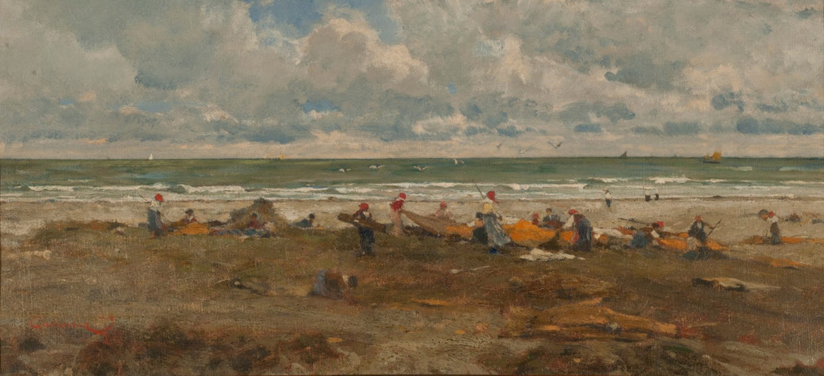 Fishermen on the beach