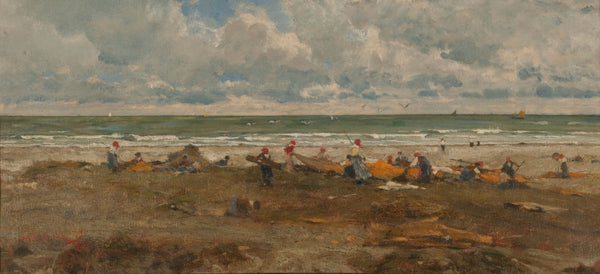 Fishermen on the beach