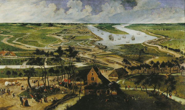 De Antwerpse polder en de Palinghuizen buiten de Slijk of Lillopoort 1604