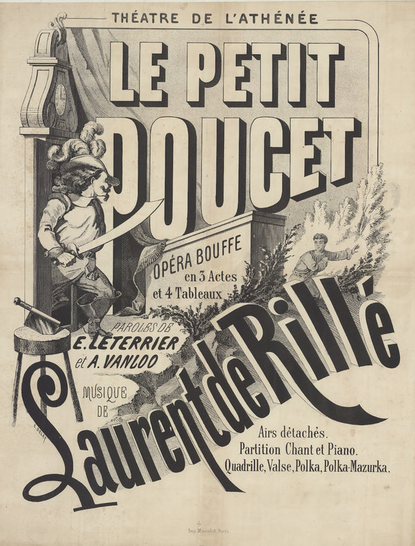 Théatre de lAthénée Le Petit Poucet 1868
