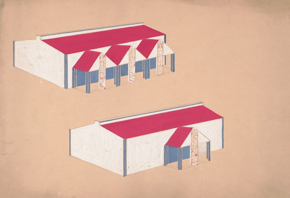 Designs for roadhouse or terrace restaurant 1910