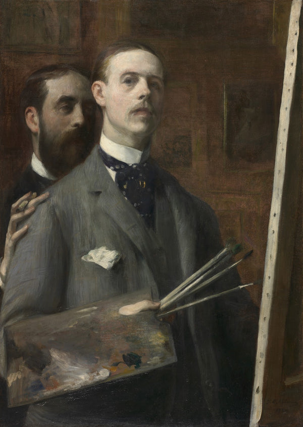 Self Portrait with Raphael de Ochoa 1890