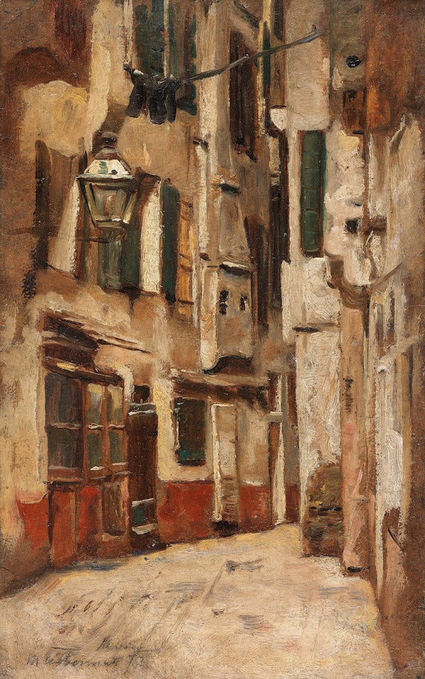 Venezianische Gasse nach rechts 1878
