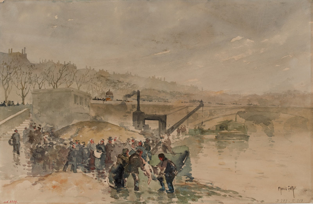Les bords de Seine quai du Louvre 1er arrondissement 1896 1906