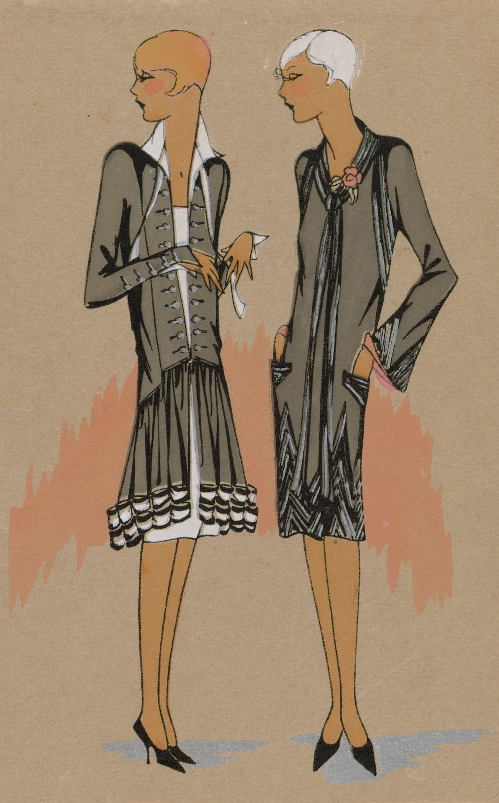 Magicienne Robe en taffetas 1927