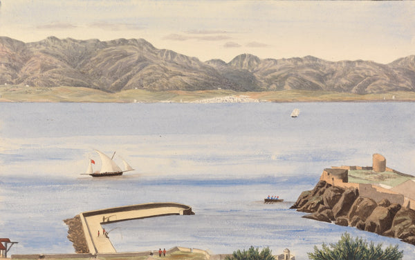 Rosia Bay Gibraltar and Algeciras Spain 1844