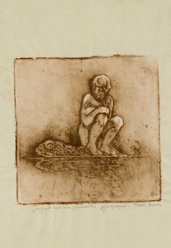 Enfant sur une grenouille 1914