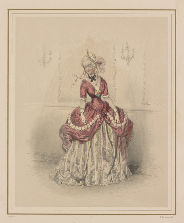 LOpera Mlle Duthé Le menuet 1844